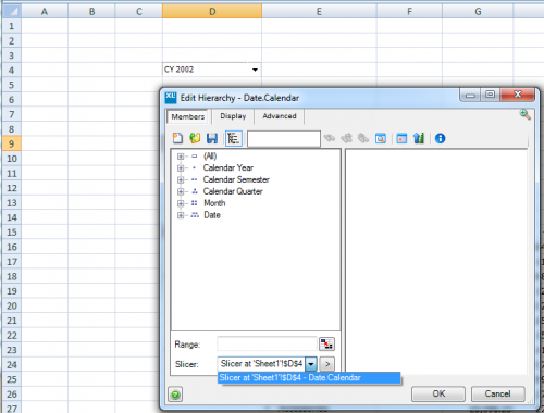Slicer In Member Selector